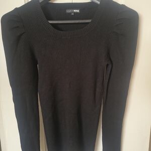 Fashion Nova Classic Black Knit Top